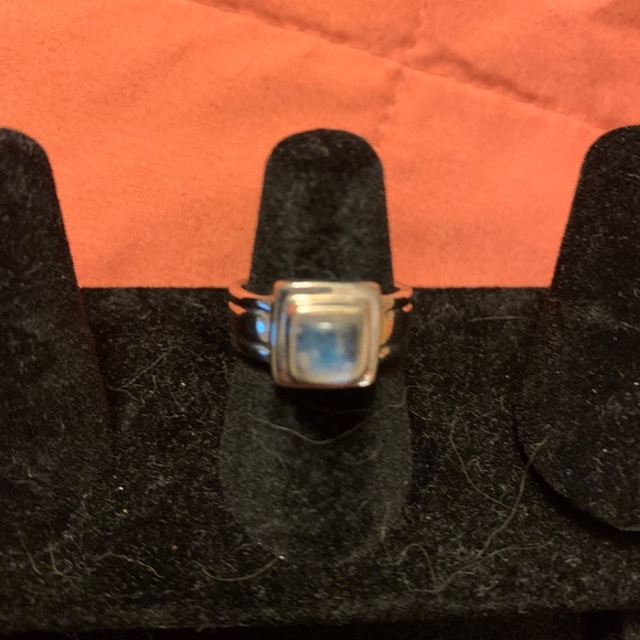 Moonstone Sterling Silver Ring Size 6 - Picture 1 of 7